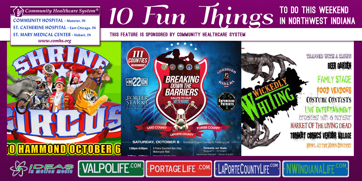 10 Fun Things to Do this Weekend in Northwest Indiana: October 7-9, 2016