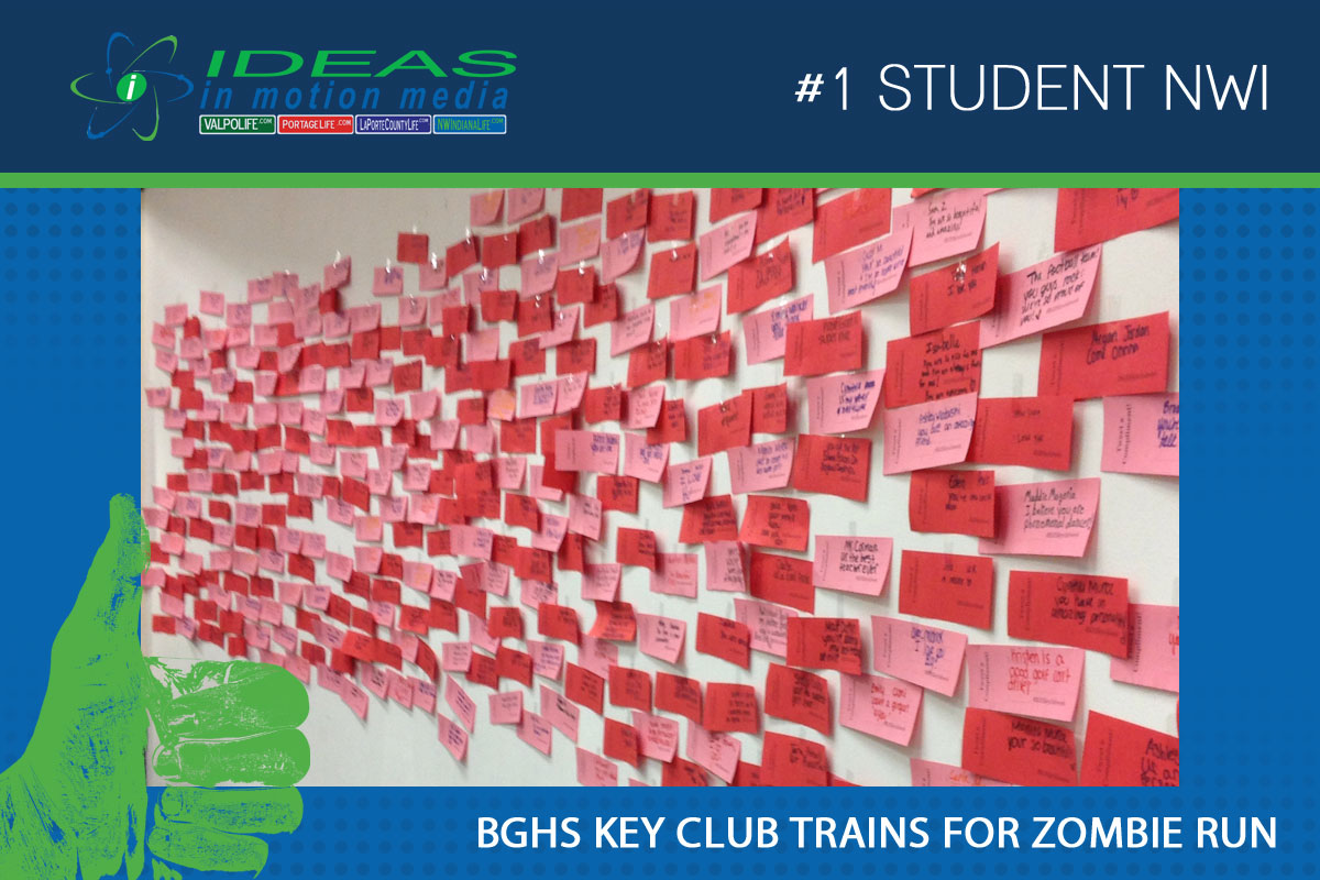 Key Club at Boone Grove Helps Train for Zombie-themed Run