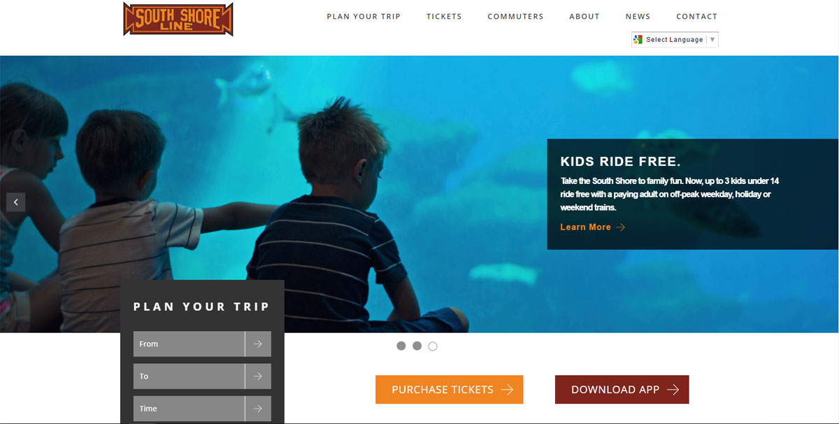 South Shore Line Launches New Website in 2016