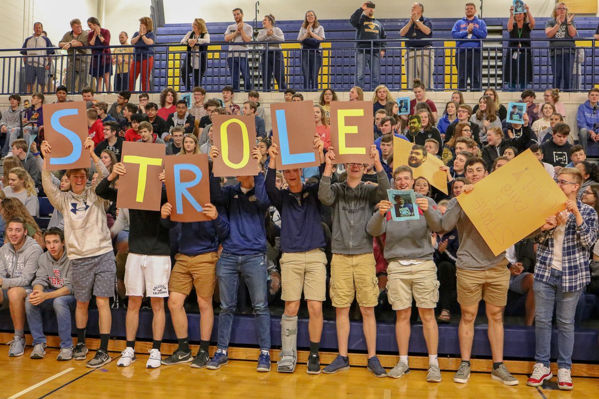 New Prairie High School Holds Pep Rally To Honor Nicest Teacher
