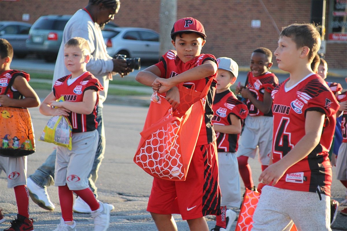 Portage High School Homecoming Parade Shows City Colors