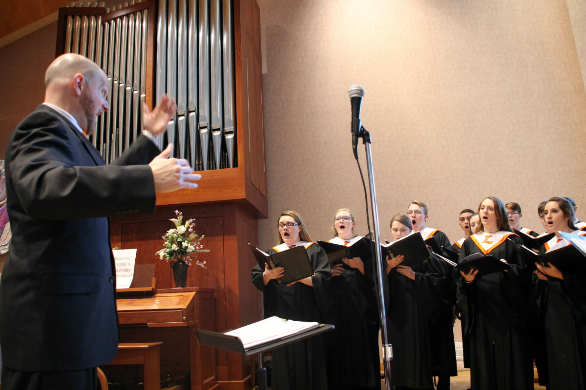 La Porte High School Choir Performs at La Porte Hospital’s First Friday in the Chapel  for February