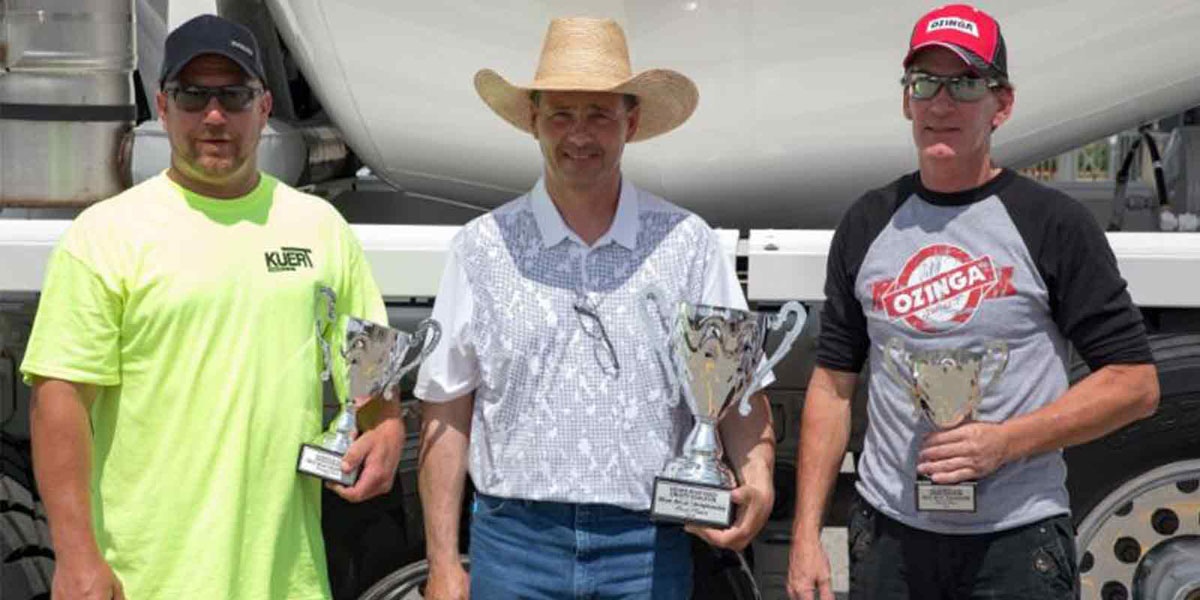 Ozinga Ready Mix Driver Takes Third Place at IRMCA Mixer Driver Competition