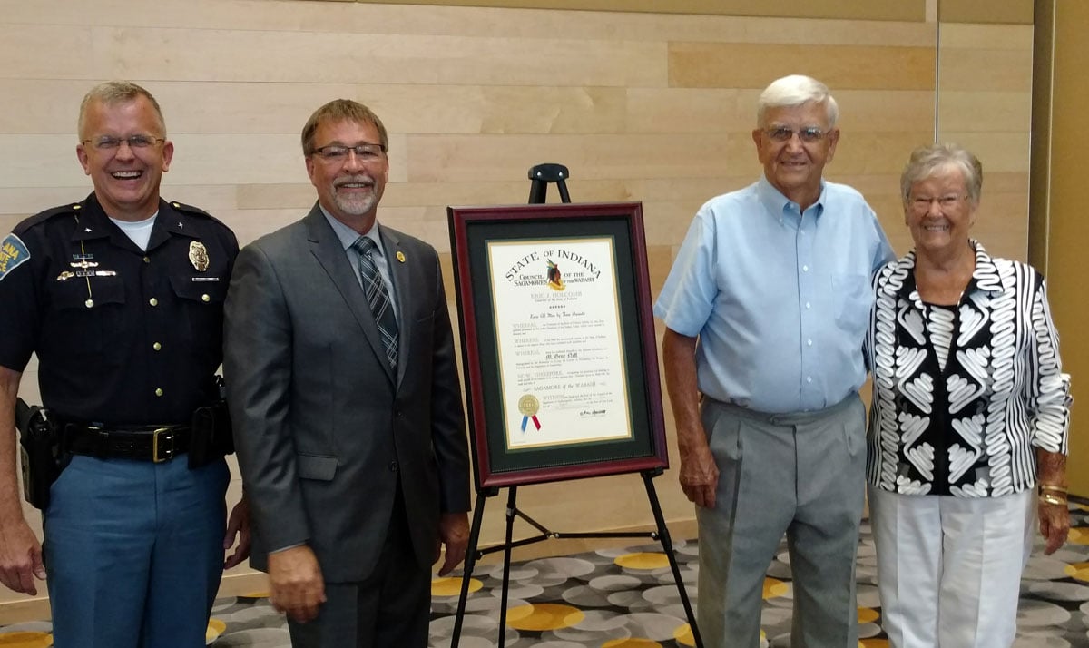 Representative Pressel Presents Sagamore to Local Community Leader
