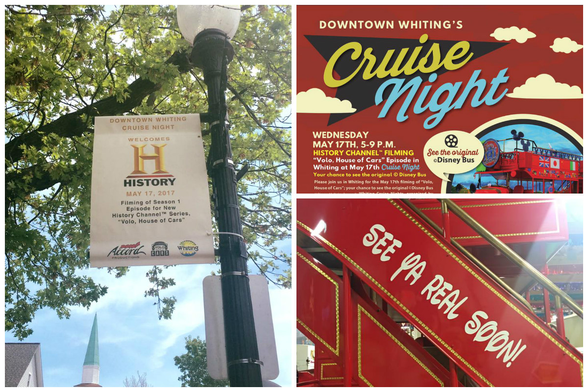 History Channel Filming at Whiting Cruise Night