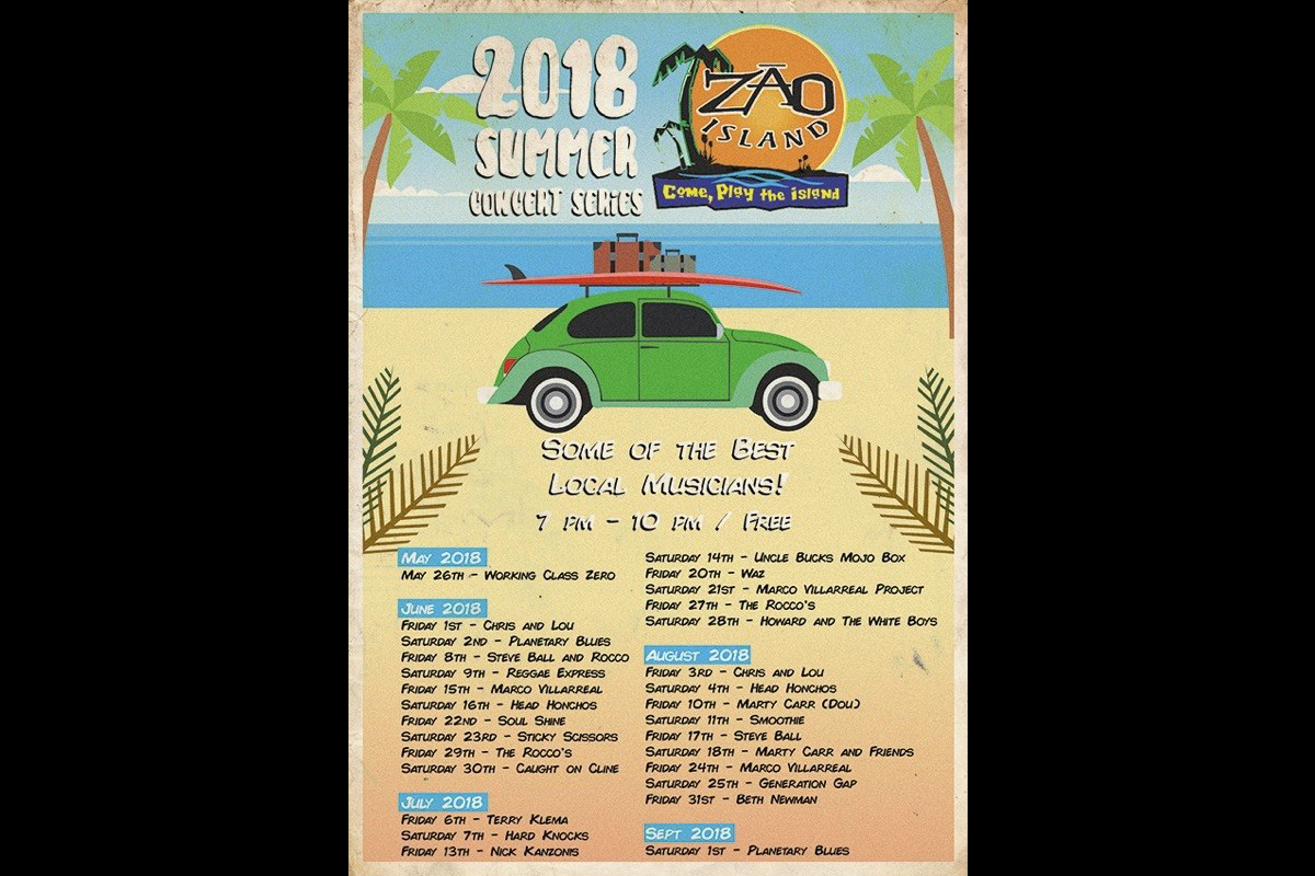 Zao Island Gears Up for Another Summer of Music &amp; Fun with 2018 Summer Concert Series!